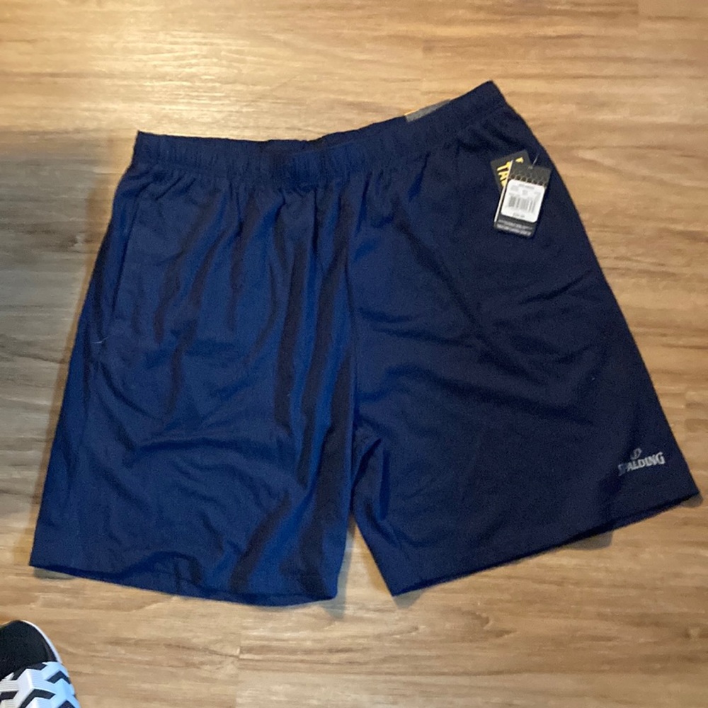 Spalding blue shorts(brand new)